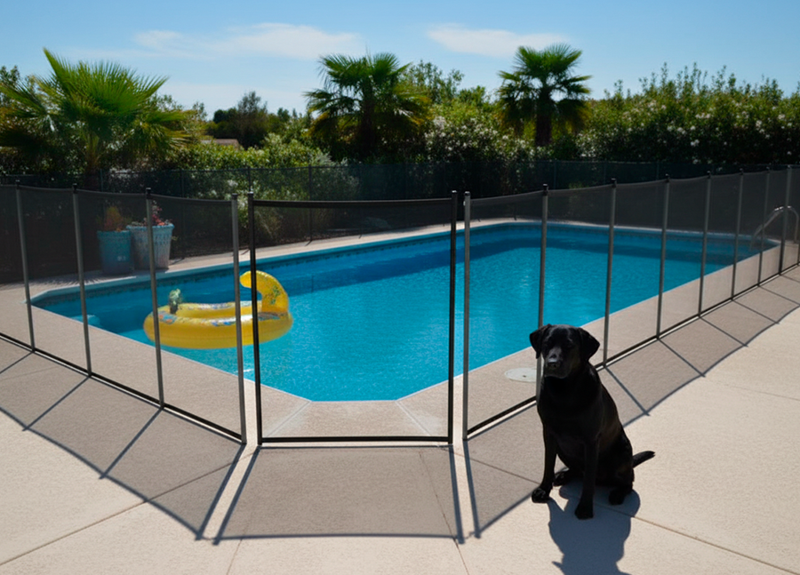 Cerca de piscina residencial em Guaratinguetá