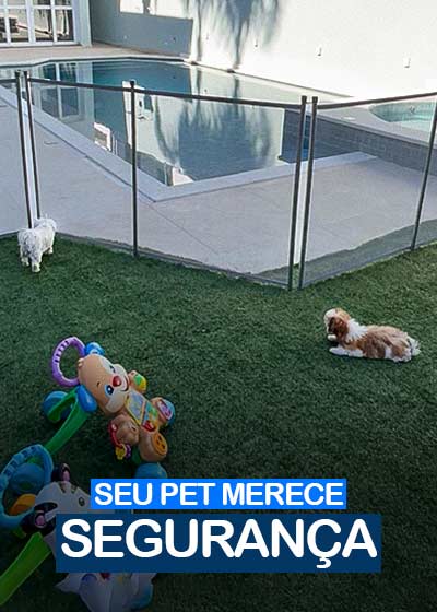Art Cercas – Segurança para pets em piscinas